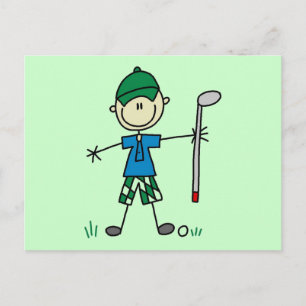 Golfer Tshirts und Geschenke Postkarte