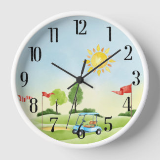 Golfer-Uhr Uhr