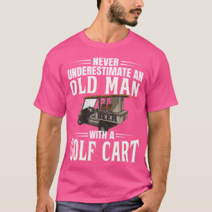 Golfer unterschätzen niemals einen alten Mann mit  T-Shirt