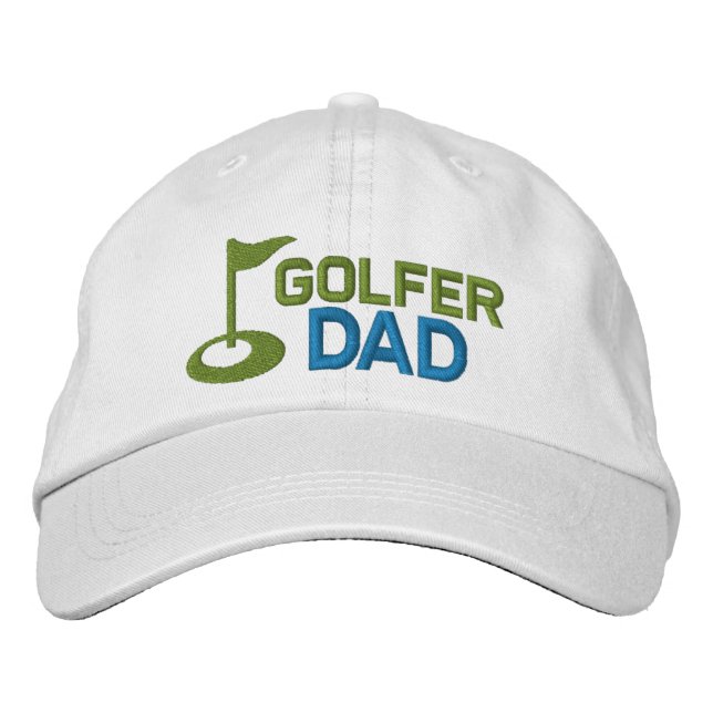 Golfer Vater Bestickte Kappe (Vorderseite)