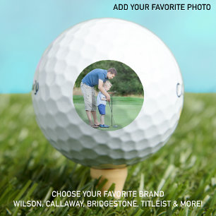 Golfer Vater Vater Son Custom Foto Keepake Golfball