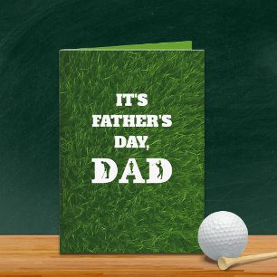 Golfer Vater Vatertag oder Geburtstag Benutzerdefi Karte