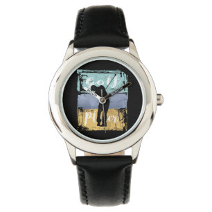 Golfer Vintager Retrostil Armbanduhr