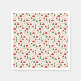 Golfer Weihnachten Thema mit Golfausrüstung Serviette