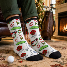 Golfer Weihnachten zum Thema Golfer Aquarell Urlau