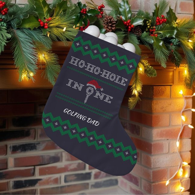 Golfer Weihnachts-Strumpf in einem Kleiner Weihnachtsstrumpf (Von Creator hochgeladen)
