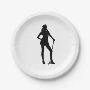 Golferin Sport Pappteller