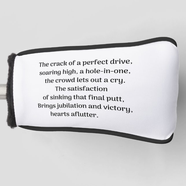 Golferkitzel Golf Headcover (Vorderseite)