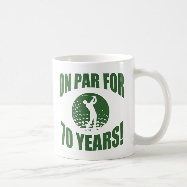 Golfers 70. Geburtstag Tasse (Rechts)