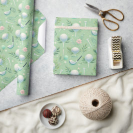 Golfer's Birthday & Osterwoliday Wrapping Paper Geschenkpapier