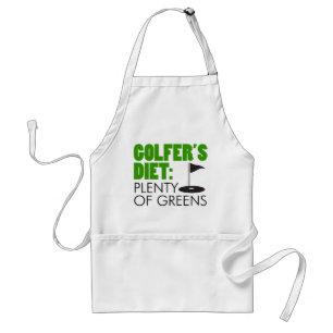 Golfers Diät Viel Grüntöne Funny Apron Schürze
