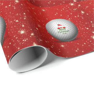 Golfers festliches Weihnachtsdesign - Es ist Weihn Geschenkpapier