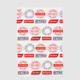 Golfers Geschenk! Fun Retirement Golf Handtuch