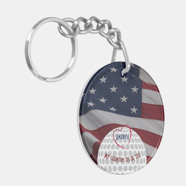 Golfers Geschenk mit Schlüsselanhänger "Initials" (Vorderseite links)