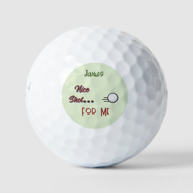 Golfer's Gift -Name/ Initial  Golfbälle (Vorderseite)