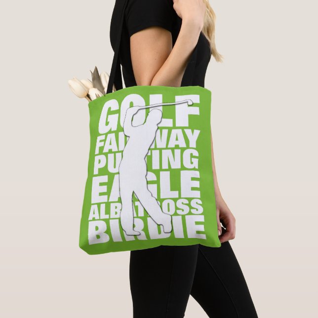 Golfers Golf Terminologie Typografie (Von Nahem)