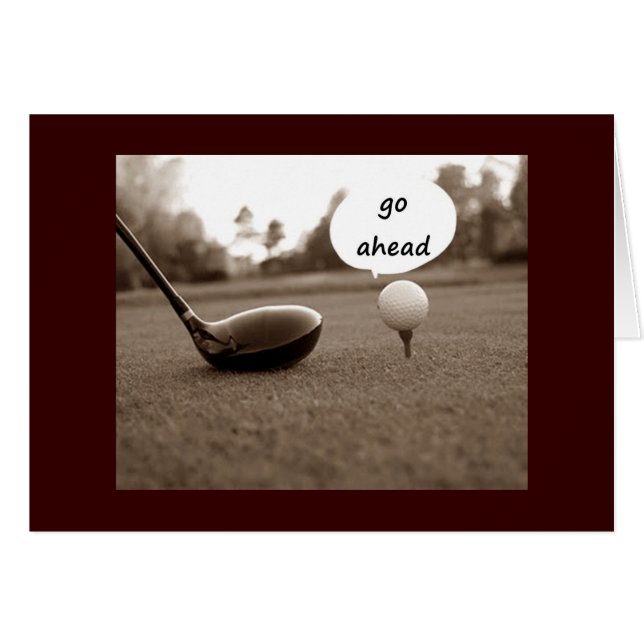 GOLFERS SPASS ZUR "50" (Vorderseite (Horizontal))