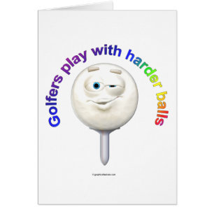 Golfers spielen mit Harte Balls