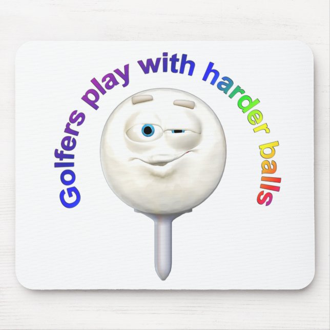 Golfers spielen mit Harte Balls Mousepad (Vorne)