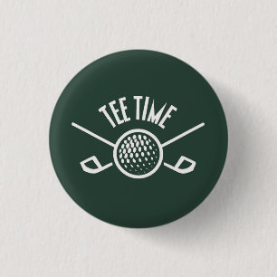 Golfers T-Shirt Time Button
