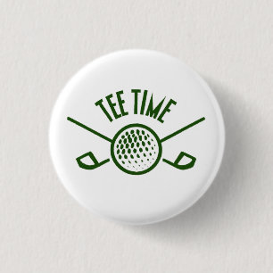 Golfers T-Shirt Time Button