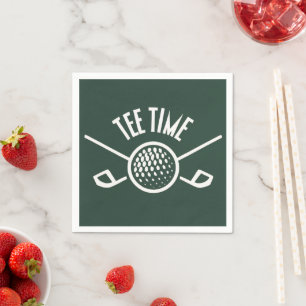 Golfers T-Shirt Time Serviette
