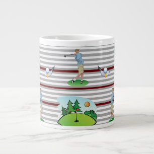 Golfers Tasse, Golf ist mein Leben! Jumbo-Tasse