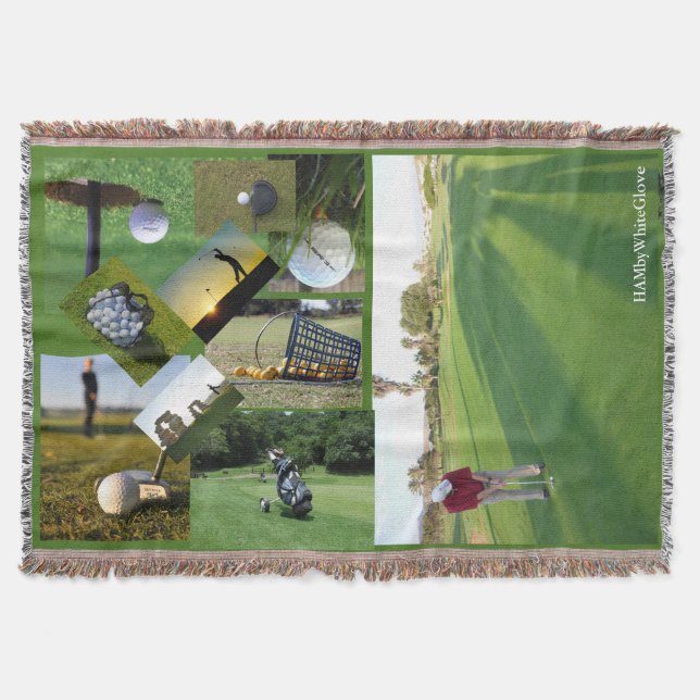 Golfer's Throw Blanket - HAMbyWhiteGlove Decke (Vorderseite)