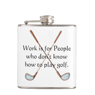 Golfers Vinyl-Wrapped Flask Flachmann