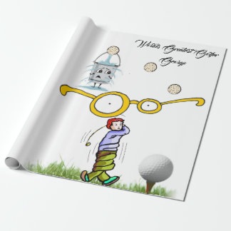 Golfers Wrapping Paper, Weltbest Golfer Geschenkpapier