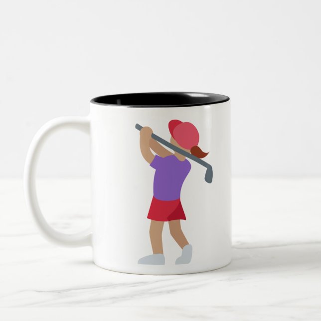 golffemal zweifarbige tasse (Links)