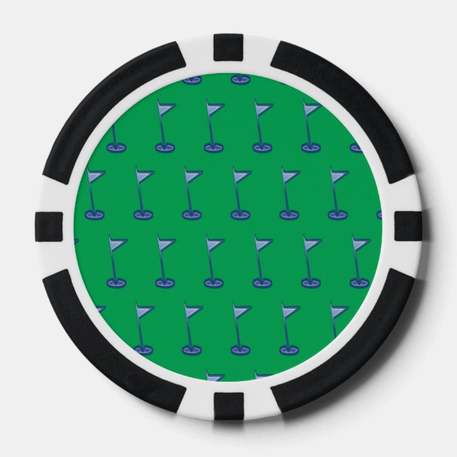 Golfflagge Pokerchips (Vorderseite)