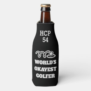 Golfflasche cooler mit Handicap Nummer Flaschenkühler