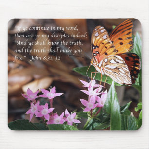 Golffritillary-Schmetterling Johns 8 Mousepad