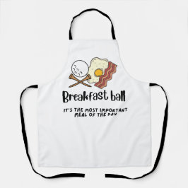 Golffrühstück mit frittiertem Ei für Golfer Schürze