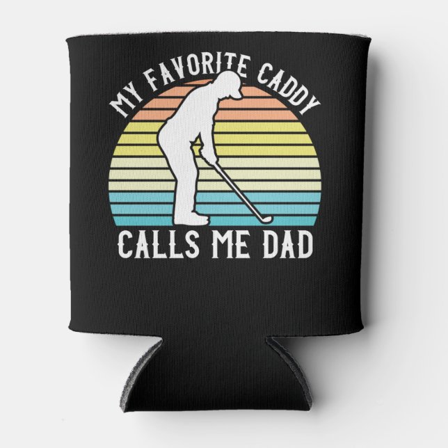 Golfgeschenk für Vater, Vatertag für Golfgeschenk Dosenkühler (Vorderseite)