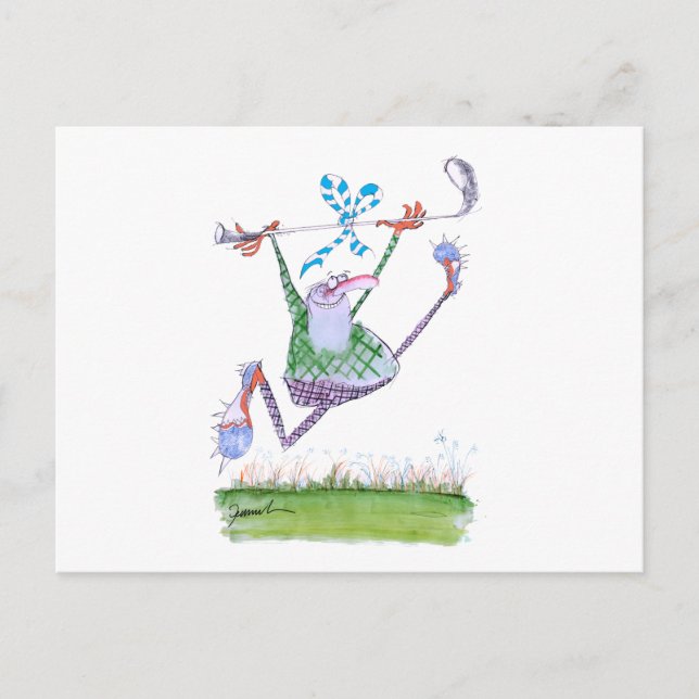 Golfgeschenk, tony fernandes postkarte (Vorderseite)