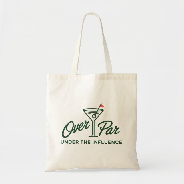 Golfgeschenk über Par und unter Einfluss Golf Tragetasche (Vorne)