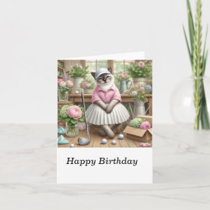 Golfgeschenke Blume Glücklich Geburtstag bis Golfe Karte