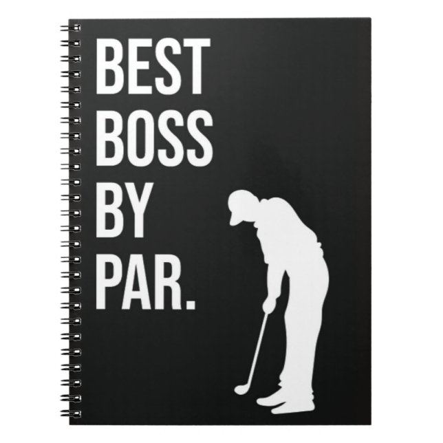Golfgeschenke für Boss Funny Golfer Bester Boss Pa Notizblock (Vorderseite)