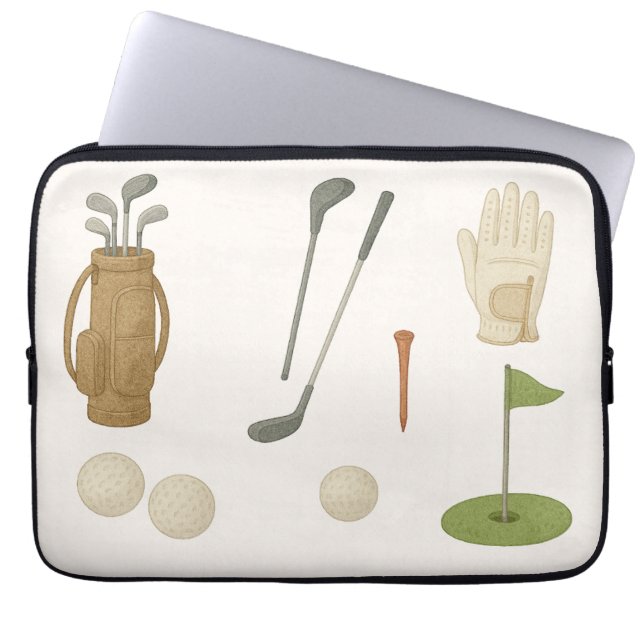 Golfgeschenke für Golfer Laptopschutzhülle (Vorderseite)