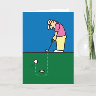 Golfgrüßkarte Karte