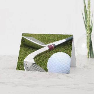 Golfgrüßkarte Karte