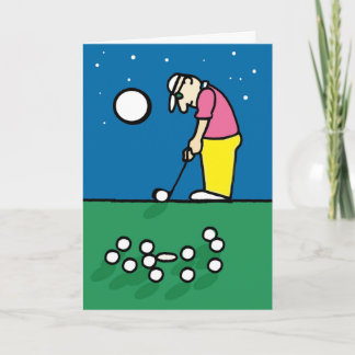Golfgrüßkarte Karte
