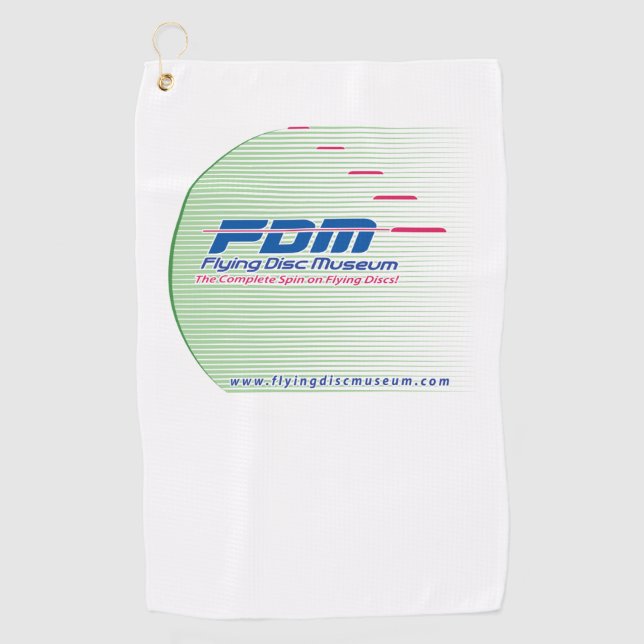 Golfhandtuch für die Fliegenscheibe (Vorderseite)