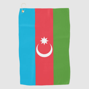 Golfhandtuch mit der Flagge Aserbaidschans