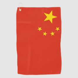 Golfhandtuch mit Fahne der China