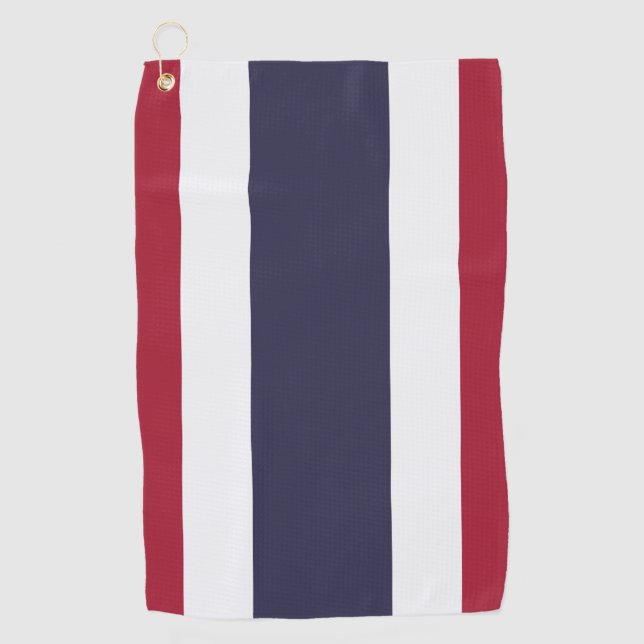 Golfhandtuch mit Flagge Thailands (Vorderseite)