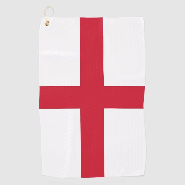 Golfhandtuch mit Flagge von England, Vereinigtes K (Vorderseite)