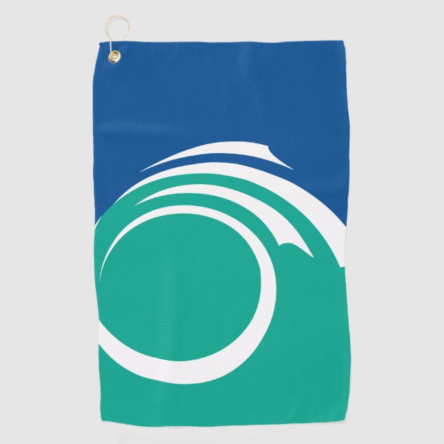 Golfhandtuch mit Flagge von Ottawa, Kanada (Vorderseite)